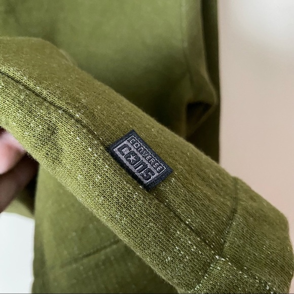 Converse | Green Oversized Button Down Sweater Jacket - Picture 6 of 12